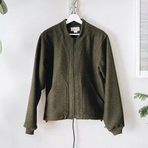 Vintage Filson Mackinaw Wool Jacket Liner - S Small - Made in USA - Forest Green